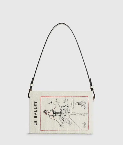 Karl Lagerfeld K/soiree Ballet Book Minaudière Bag In White