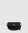 Karl Lagerfeld Karl Studio Crocodile-embossed Cross Body Bag In Black