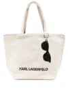 Karl Lagerfeld K/sunglasses Tote Bag In Neutrals