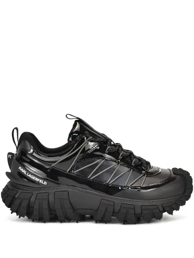 Karl Lagerfeld K/trail-kc Kross Lace-up Snekares In Black