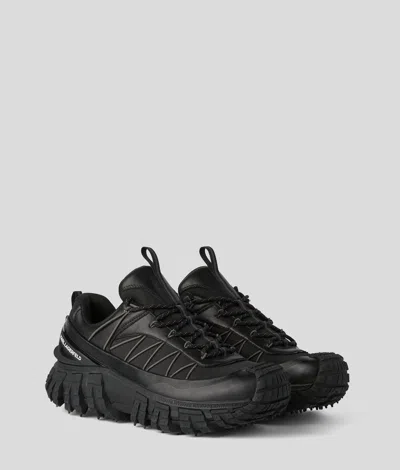 Karl Lagerfeld K/trail Kross Lace Runners In Black