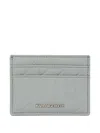 Karl Lagerfeld K/urban Monogram Cardholder In Grey