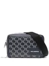 Karl Lagerfeld Kvoyage Cross Body Bag In Blue
