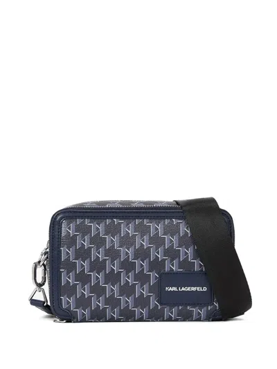 Karl Lagerfeld K/voyage Cross Body Bag In Blue