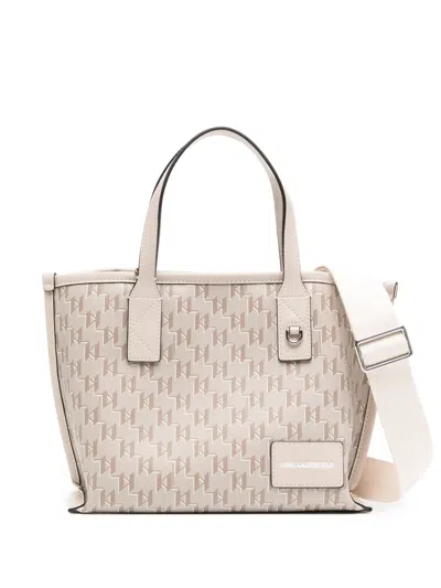 Karl Lagerfeld K/voyage Small Tote Bag In Neutrals