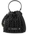 Karl Lagerfeld K/weave Bucket Bag In Black