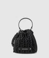 Karl Lagerfeld K/weave Bucket Bag In Black