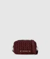 Karl Lagerfeld K/weave Camera Bag In Burgundy