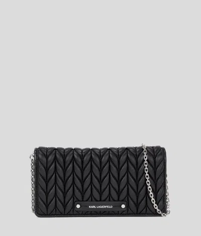 Karl Lagerfeld K/weave Crossbody Wallet