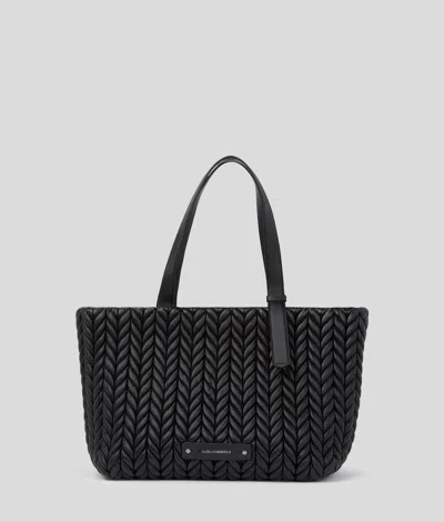 Karl Lagerfeld K/weave Grosse Tote-bag In Black