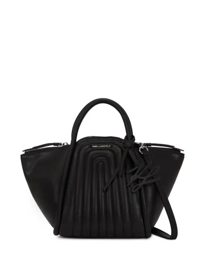 Karl Lagerfeld K/wellen Tote Bag In Black