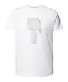 Karl Lagerfeld Label Details Short-sleeved T-shirt In White