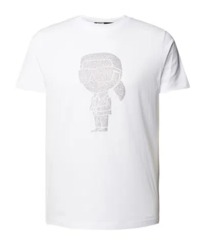 Karl Lagerfeld Label Details Short-sleeved T-shirt In White