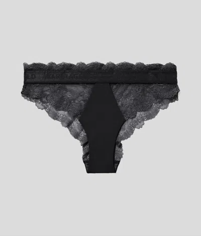 Karl Lagerfeld Lace Briefs In Blue