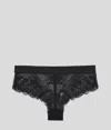 Karl Lagerfeld Lace Hipster Briefs In Black