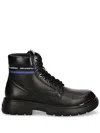 Karl Lagerfeld Lace-up Ankle Boots In Black
