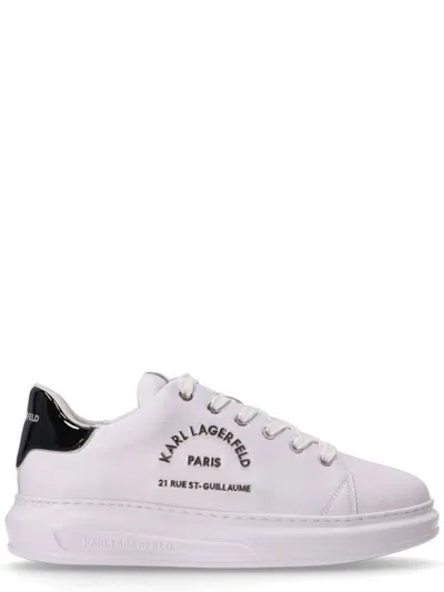 Karl Lagerfeld Lace-up Low-cut Casual Shoes In White