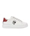 Karl Lagerfeld Lace-up Low-cut Casual Shoes In White
