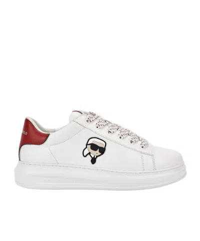 Karl Lagerfeld Lace-up Low-cut Casual Shoes In White