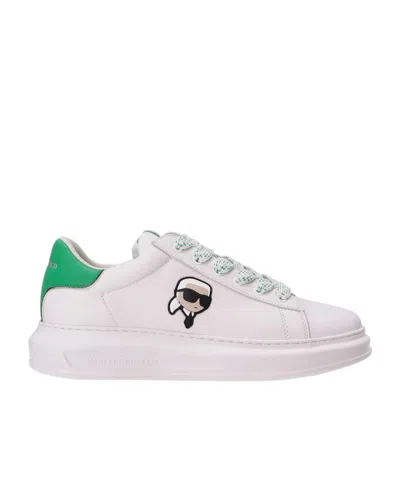 Karl Lagerfeld Lace-up Low-cut Casual Shoes In White