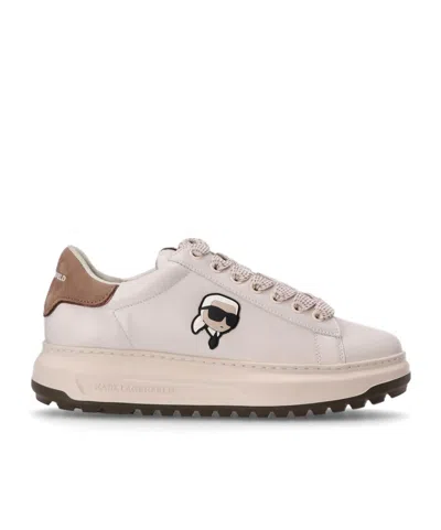 Karl Lagerfeld Lace-up Low-top Casual Shoes In Brown