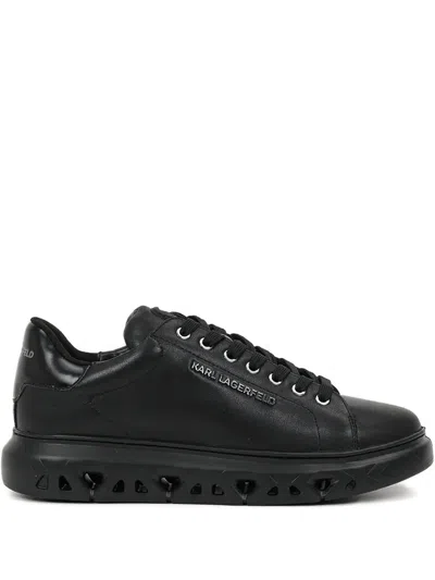 Karl Lagerfeld Lace-up Sneakers In Black