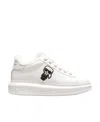 Karl Lagerfeld Dolce & Gabbana Black And White Fabric Sneakers In White