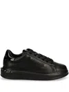 Karl Lagerfeld Laced Sneakers In Black