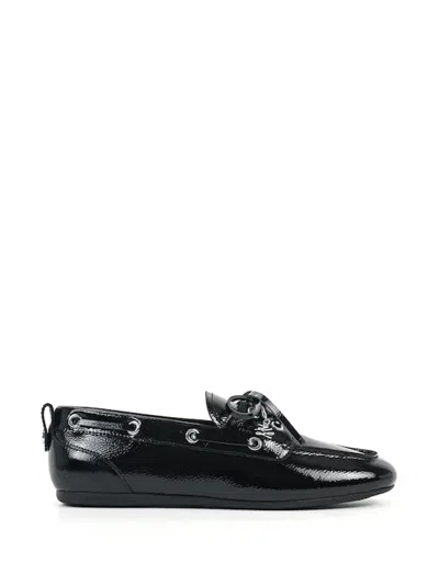 Karl Lagerfeld Lace-up Loafers In Black