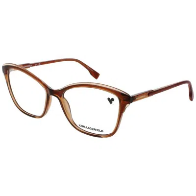 Karl Lagerfeld Ladies Brown Cat Eye Eyeglass Frames Kl6095