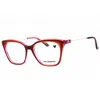 Karl Lagerfeld Ladies Brown Rectangular Eyeglass Frames Kl6108 In Yellow