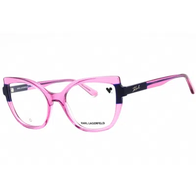 Karl Lagerfeld Ladies Green Cat Eye Eyeglass Frames Kl6132 In Pink