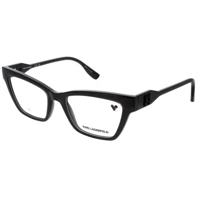 Karl Lagerfeld Ladies Grey Rectangular Eyeglass Frames Kl-kl6135-015-53