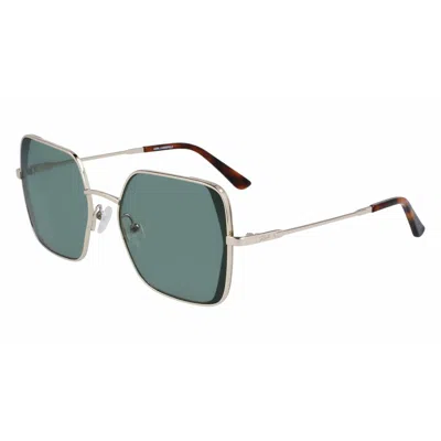Karl Lagerfeld Ladies' Sunglasses  Kl340s-711  56 Mm Gbby2 In Green