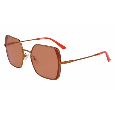 Karl Lagerfeld Metal Women's Sunglasses In Orange