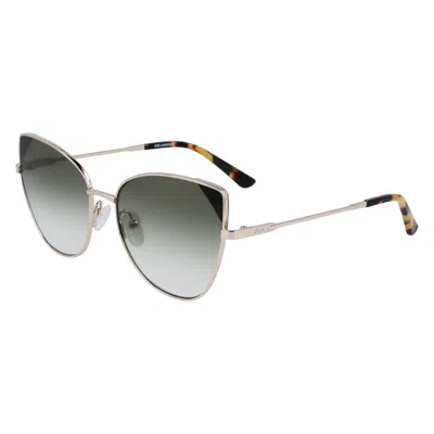 Karl Lagerfeld Ladies' Sunglasses  Kl341s-711  56 Mm Gbby2 In Green