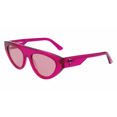 Karl Lagerfeld Acetate Women's Sunglasses In Pink