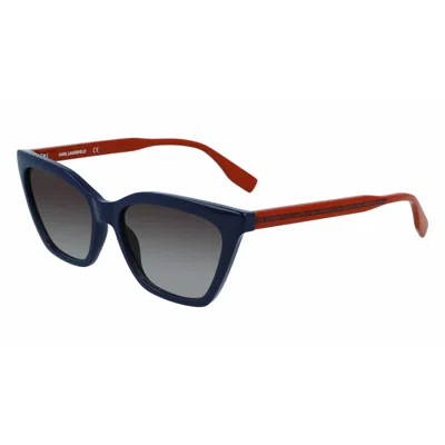 Karl Lagerfeld Cp Injected Women's Sunglasses In Blue