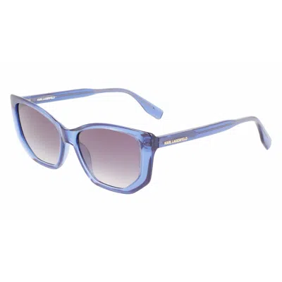 Karl Lagerfeld Injected Women's Sunglasses In Blue
