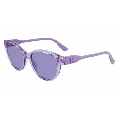 Karl Lagerfeld Injected Women's Sunglasses In Purple