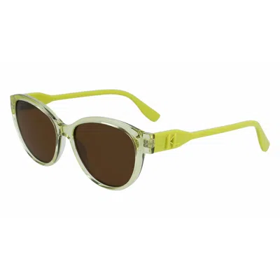 Karl Lagerfeld Injected Women's Sunglasses In Yellow