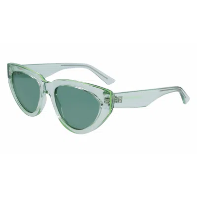 Karl Lagerfeld Ladies' Sunglasses  Kl6100s-300  54 Mm Gbby2 In Green