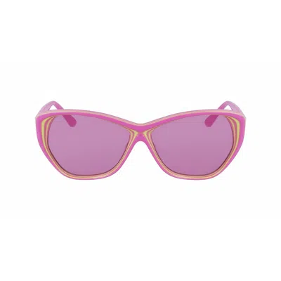 Karl Lagerfeld Ladies' Sunglasses  Kl6103s-664  58 Mm Gbby2 In Gold