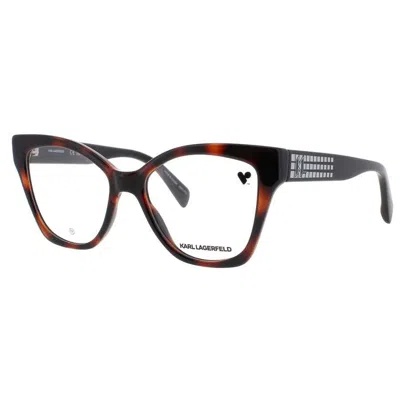 Karl Lagerfeld Ladies Tortoise Rectangular Eyeglass Frames Kl6150