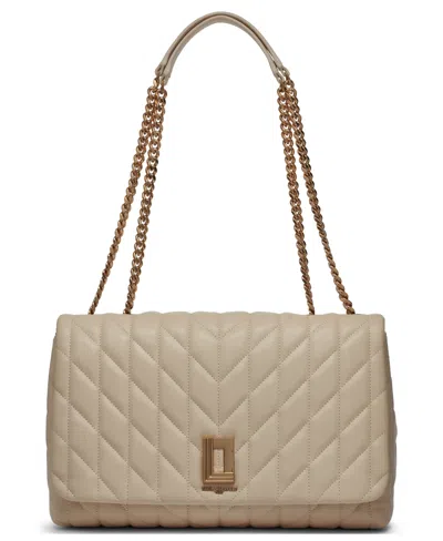 Karl Lagerfeld Lafayette Large Shoulder Bag In Brie