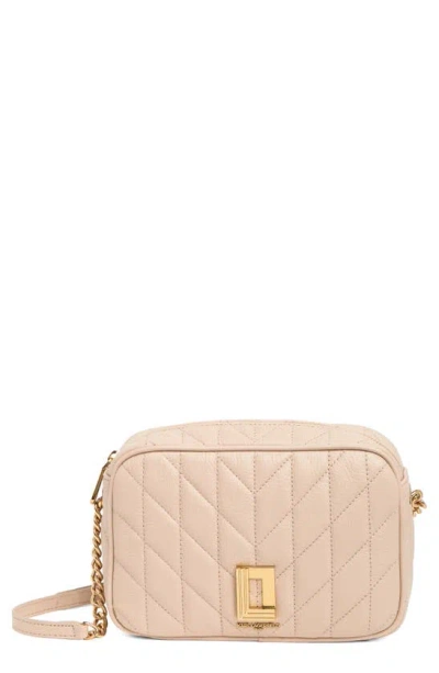 Karl Lagerfeld Lafayette Quilted Leather Crossbody Bag In Shell