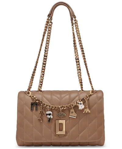 Karl Lagerfeld Lafayette Small Shoulder Bag In Brown