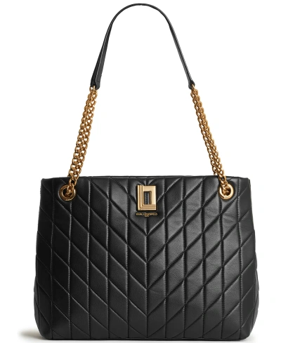 Karl Lagerfeld Lafayette Tote In Blk Basket