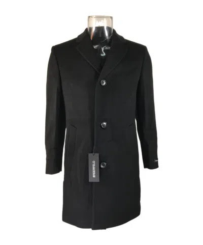 Karl Lagerfeld Lapel Long-sleeved Coat In Black