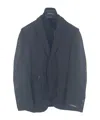 Karl Lagerfeld Lapel Long-sleeved Suit Coat In Black